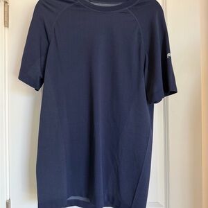 Fabletics Dark Blue Short Sleeve Tee